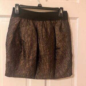 Ya Los Angeles Textured Brown Mini Skirt